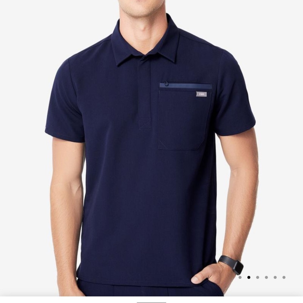 ISO Figs Moyo scrubs collared top